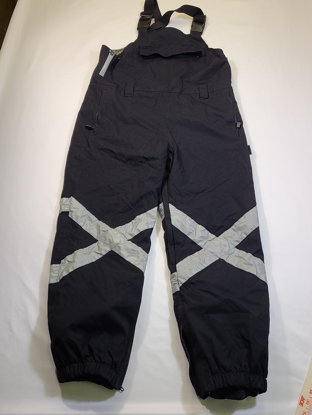 E1 Doorek Unisex Snow Bib Large Black 15K Reflective